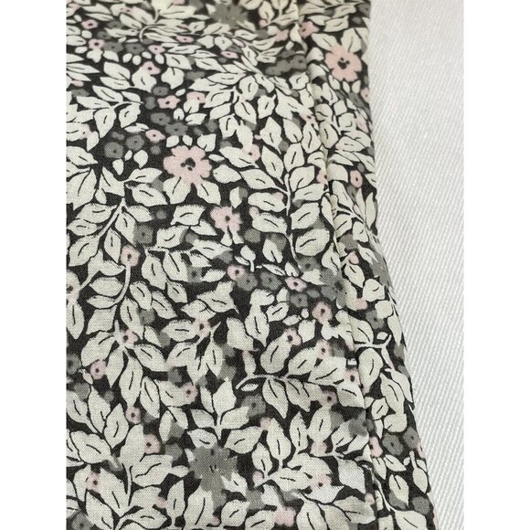 Edgehill Collection Girls 4T Floral Long Sleeve Blouse 100% Cotton Grey White Pi - Picture 8 of 8